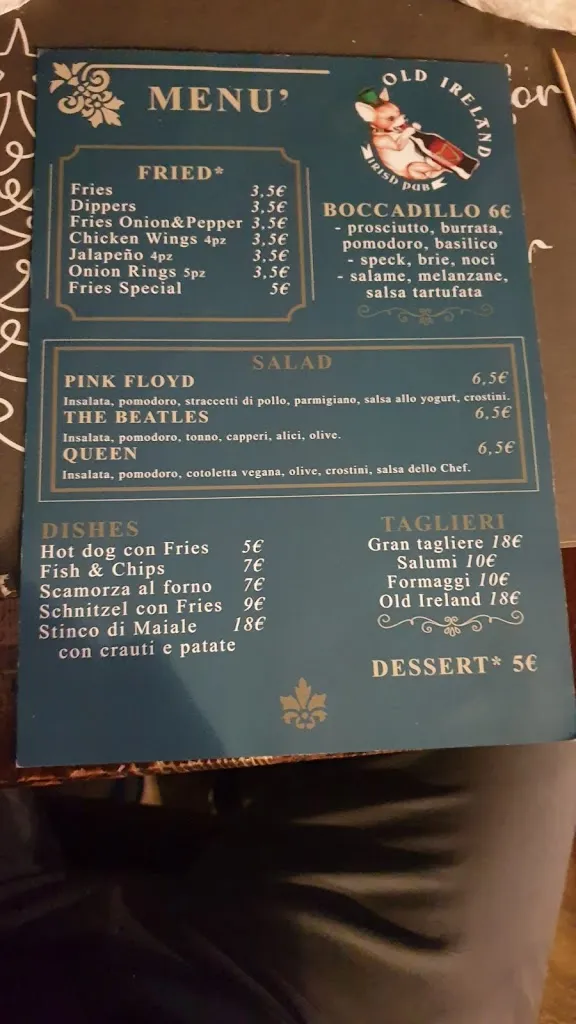 Menu_Old ireland pub_Albuccione_image_2