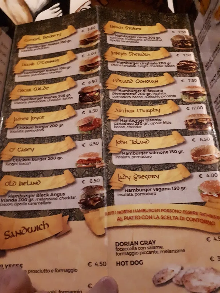 Menu_Old ireland pub_Albuccione_image_4