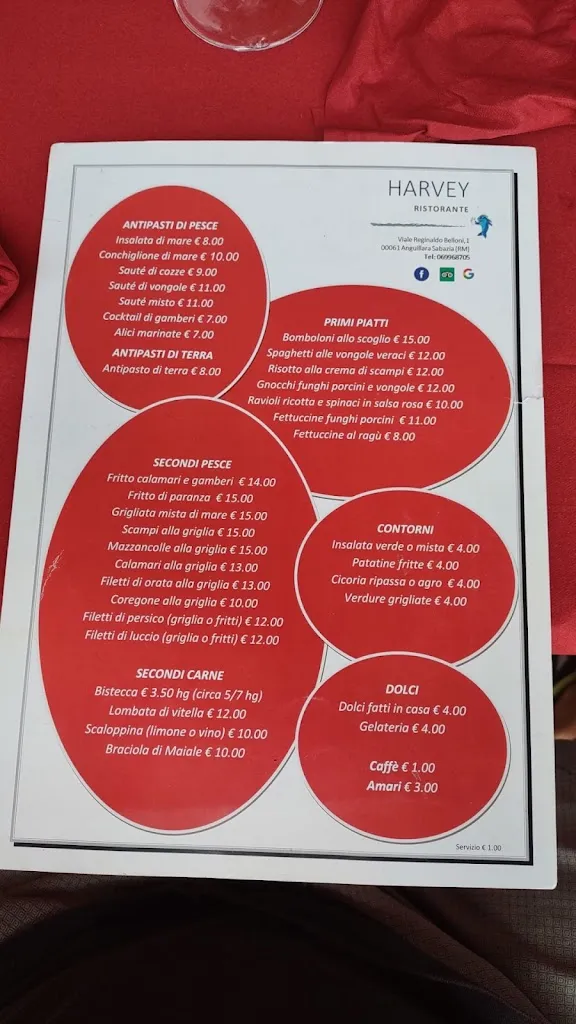 Menu_Ristorante Harvey_Anguillara Sabazia_immagine_1
