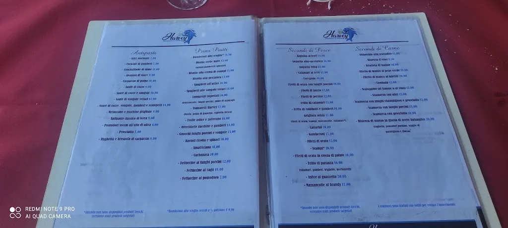 Menu_Ristorante Harvey_Anguillara Sabazia_immagine_2