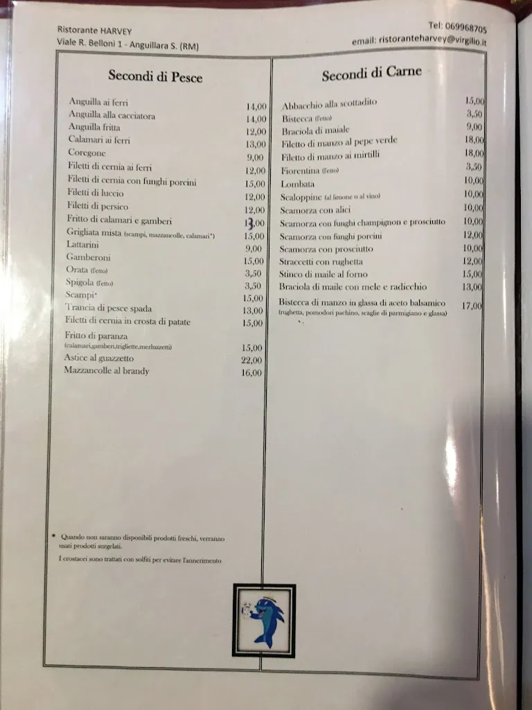 Menu_Ristorante Harvey_Anguillara Sabazia_immagine_3