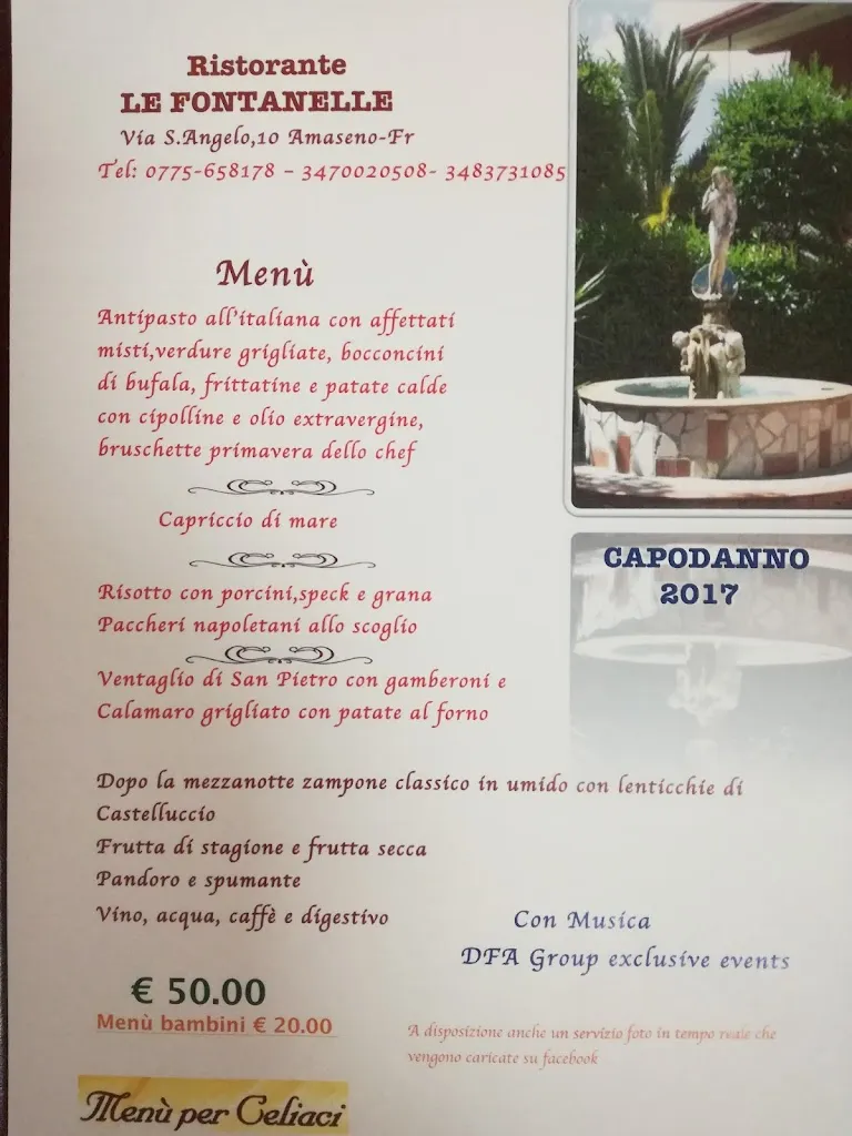 Menu_Ristorante Le Fontanelle_Amaseno_image_1