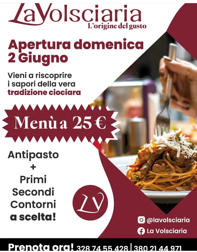 Menu_Ristorante La Volsciaria_Amaseno_image_1