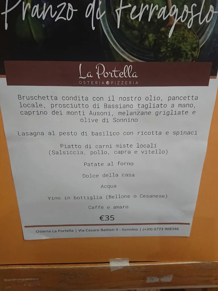 Menu_Osteria La Portella_Amaseno_image_1