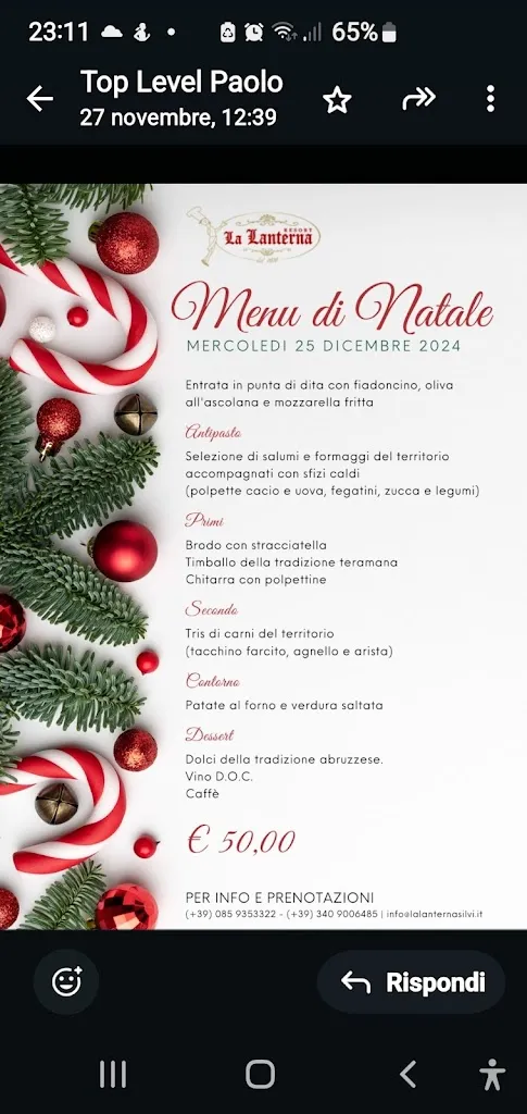 Menu_Hotel. La Lanterna. Ristorante Specialità Pesce. Pizzeria_Silvi_image_2