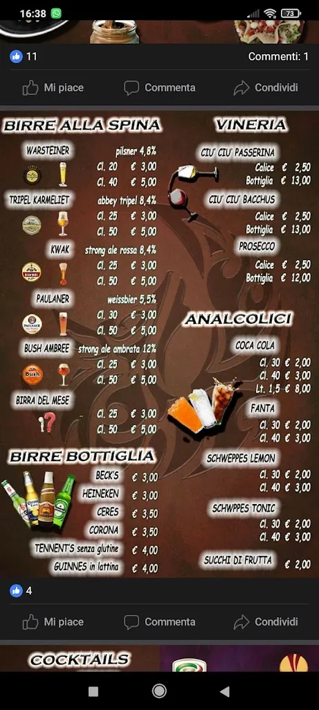 Menu_The Big Night_Antrodoco_image_3