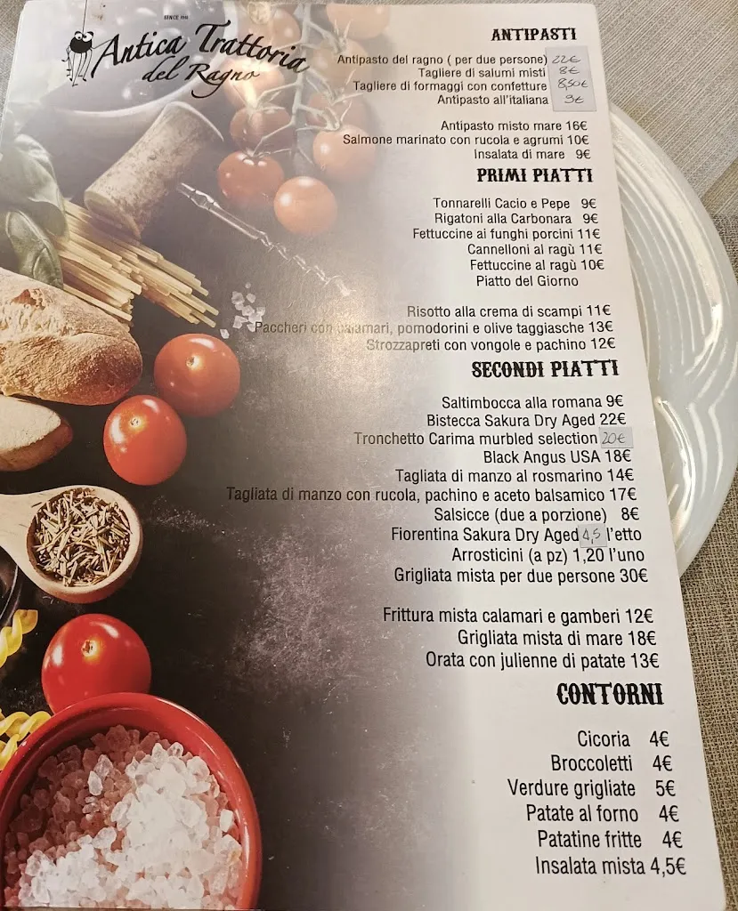 Menu_Ristorante Antica Trattoria Del Ragno_Arci-Empolitana_image_1