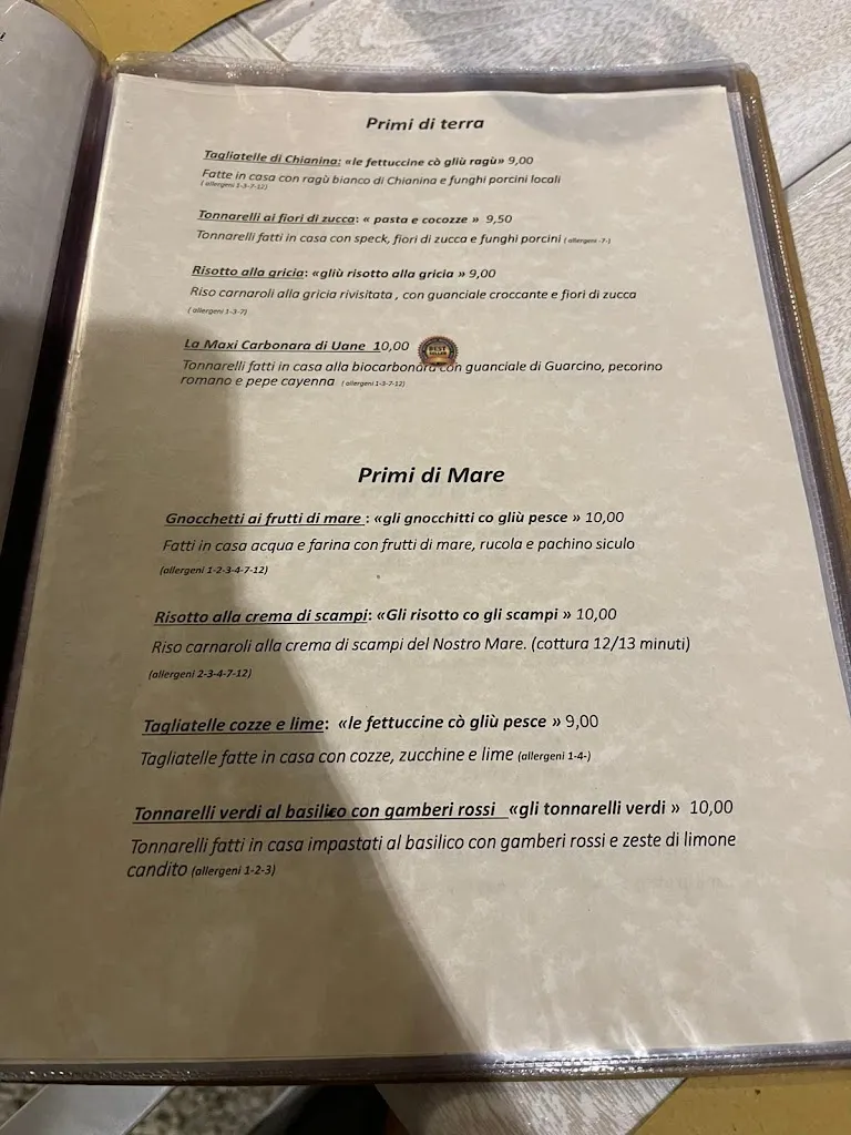 Menu_UANE Gusto Italiano – Ristorante Pizzeria con Area Bimbi, Feste ed Eventi ad Anagni_Anagni_image_4