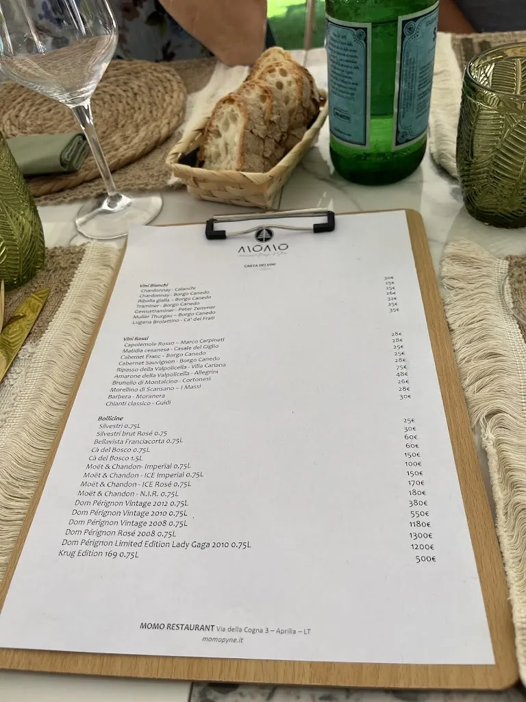 Menu_Momo Restaurant, Pinsa & Show_Aprilia_immagine_3