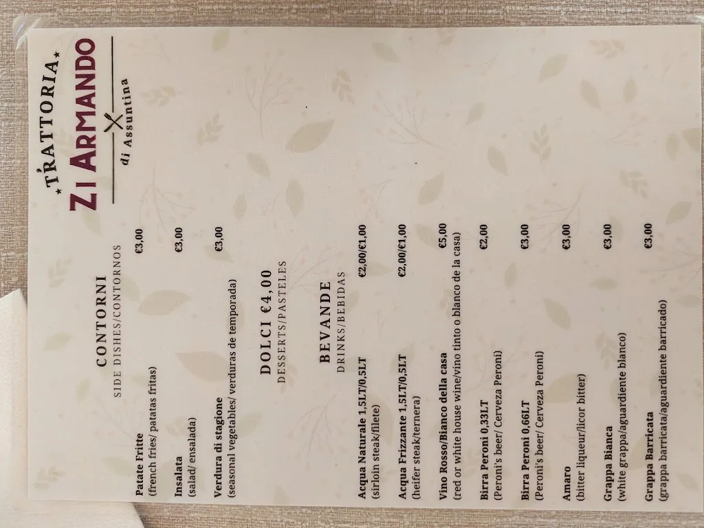 Menu_Trattoria Zi Armando_Aprilia_imagen_2