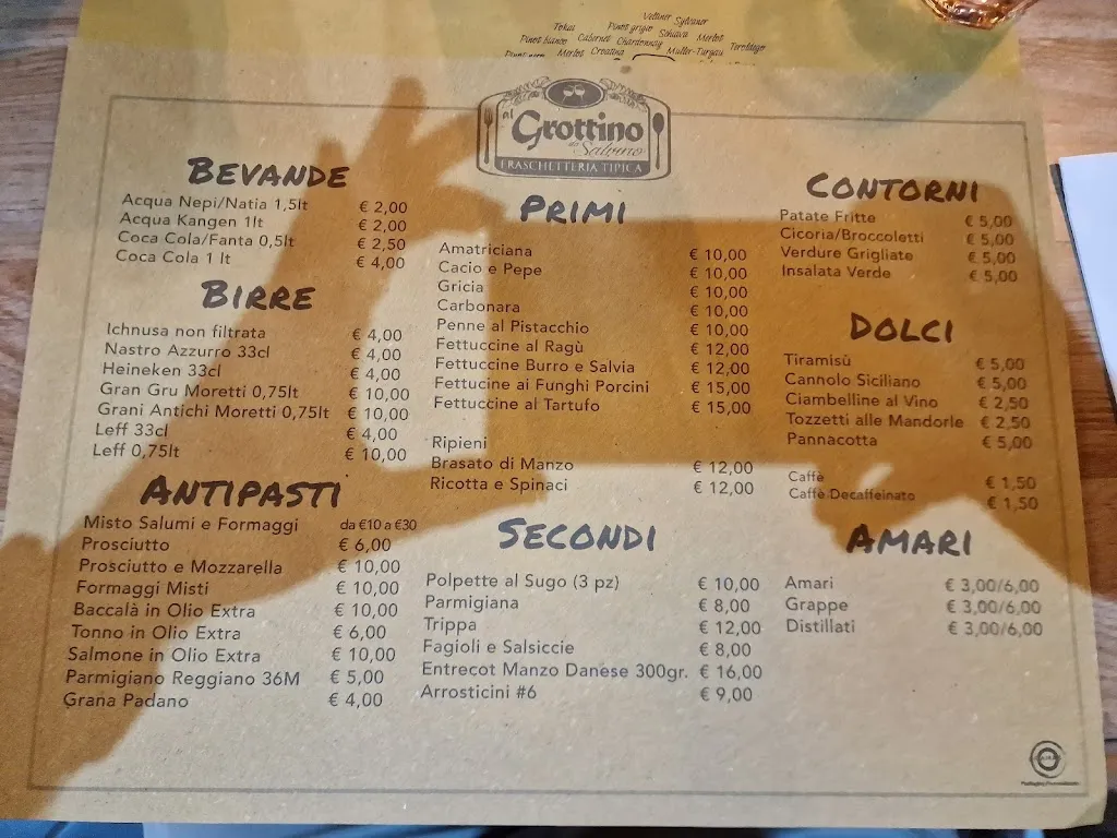 Menu_Al Grottino Da SALVINO fraschetteria_Aprilia_image_2