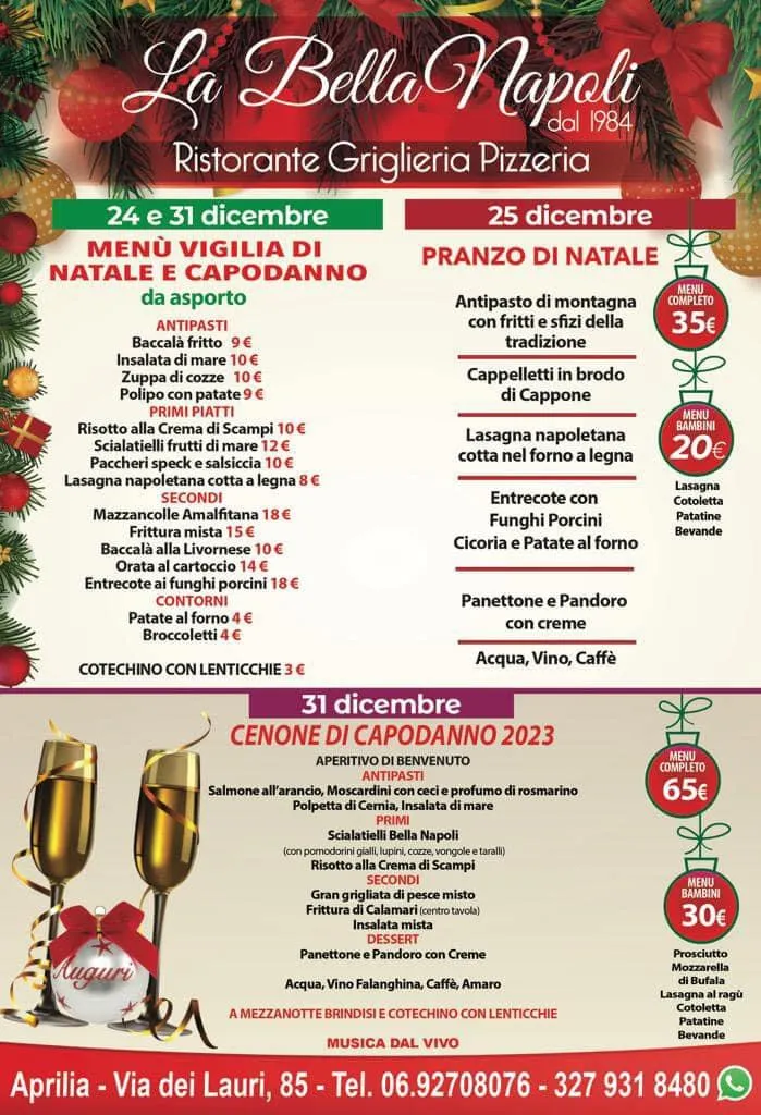Menu_La Bella Napoli_Aprilia_image_2