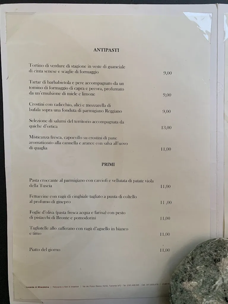 Menu_Locanda Di Mirandolina B&B Ristorante_Arlena di Castro_immagine_3