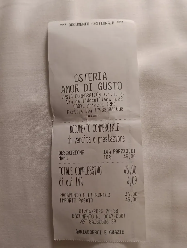 Silvia Ricco_Osteria Amor di Gusto_Ariccia_review