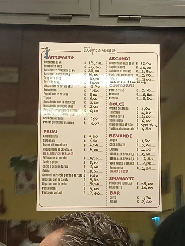 Menu_Fraschetta Osteria Dar Vignarolo_Ariccia_image_1