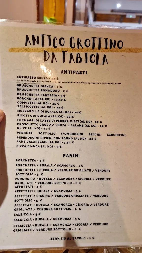 Menu_Fraschetta Antico Grottino_Ariccia_image_2