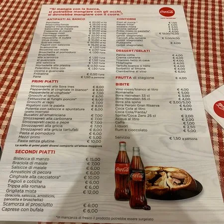 Menu_La Fraschetta De Sora Ines_Ariccia_immagine_1