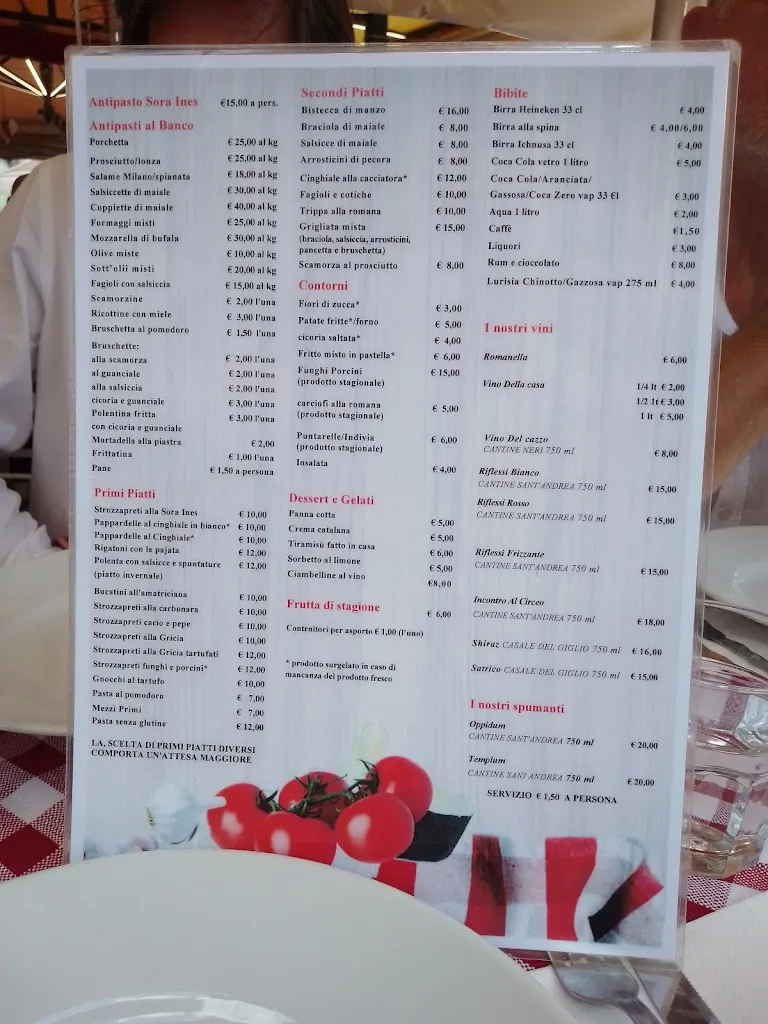 Menu_La Fraschetta De Sora Ines_Ariccia_immagine_3