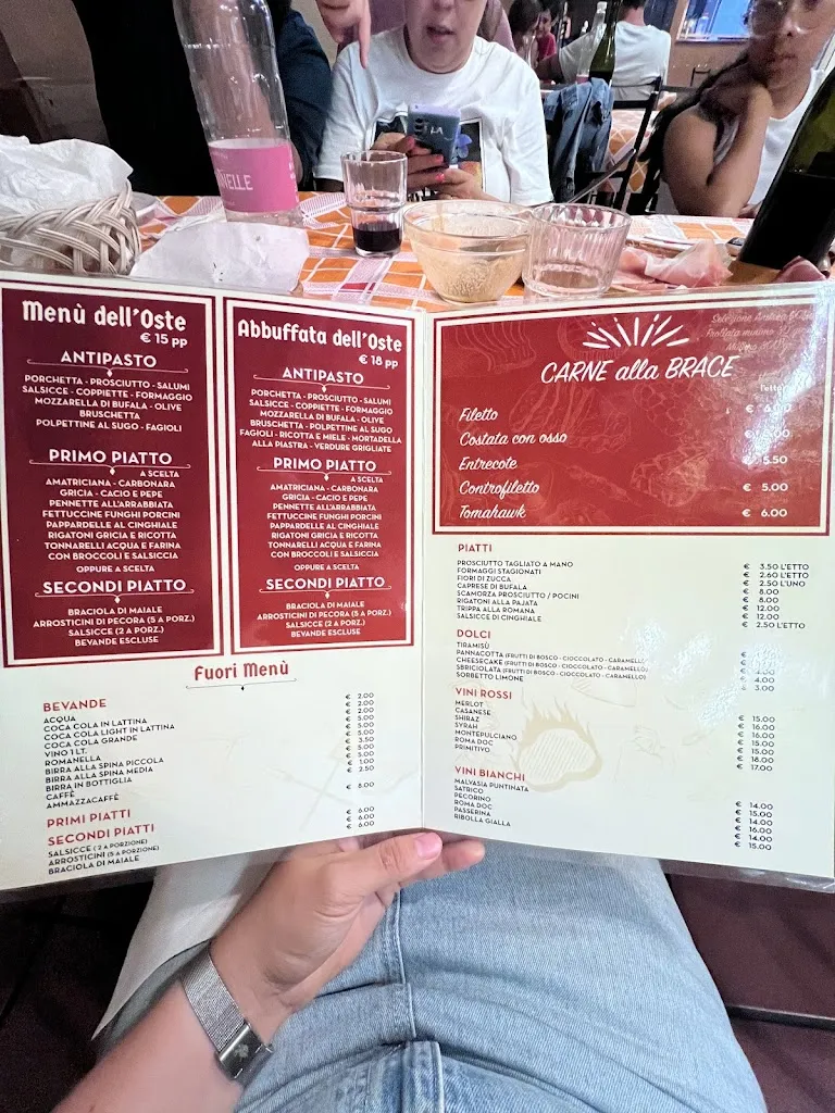 Menu_FRASCHETTA L'OSTE di ARICCIA_Ariccia_image_1