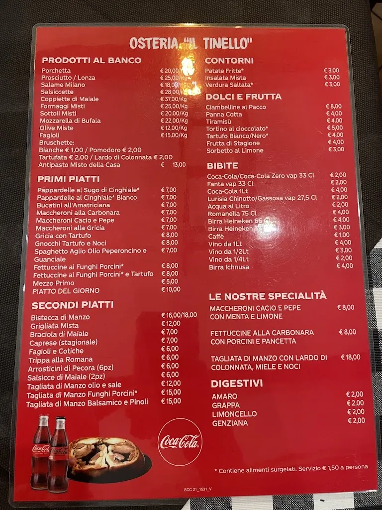 Menu_Osteria il tinello_Ariccia_image_2