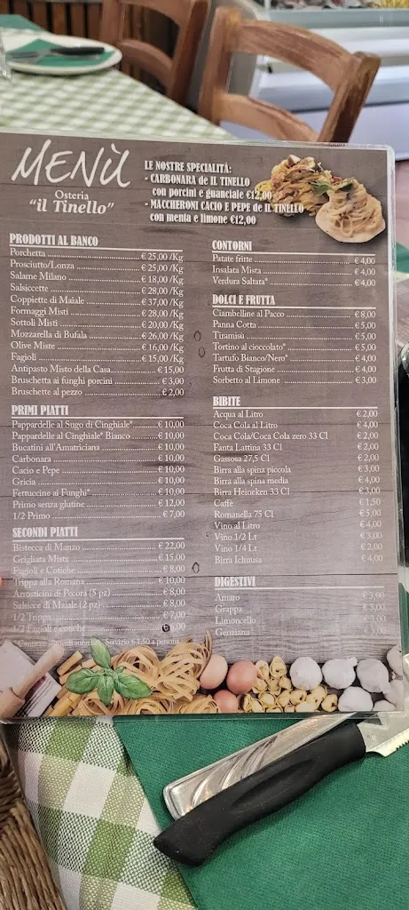 Menu_Osteria il tinello_Ariccia_image_3