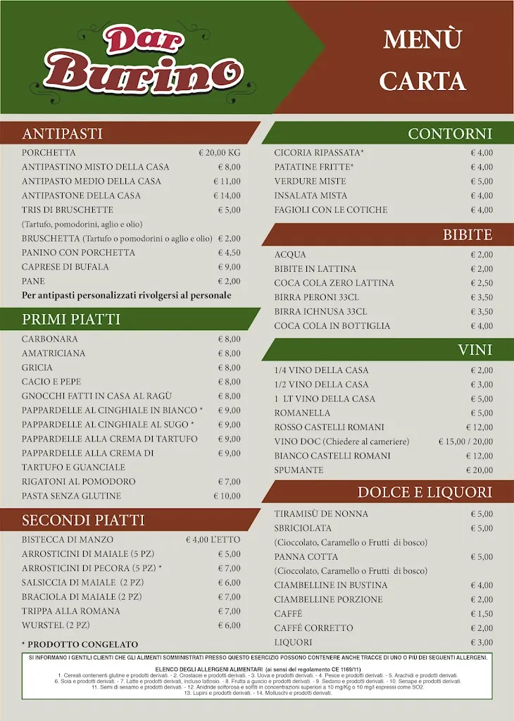 Menu_Fraschetta Dar Burino_Ariccia_image_1