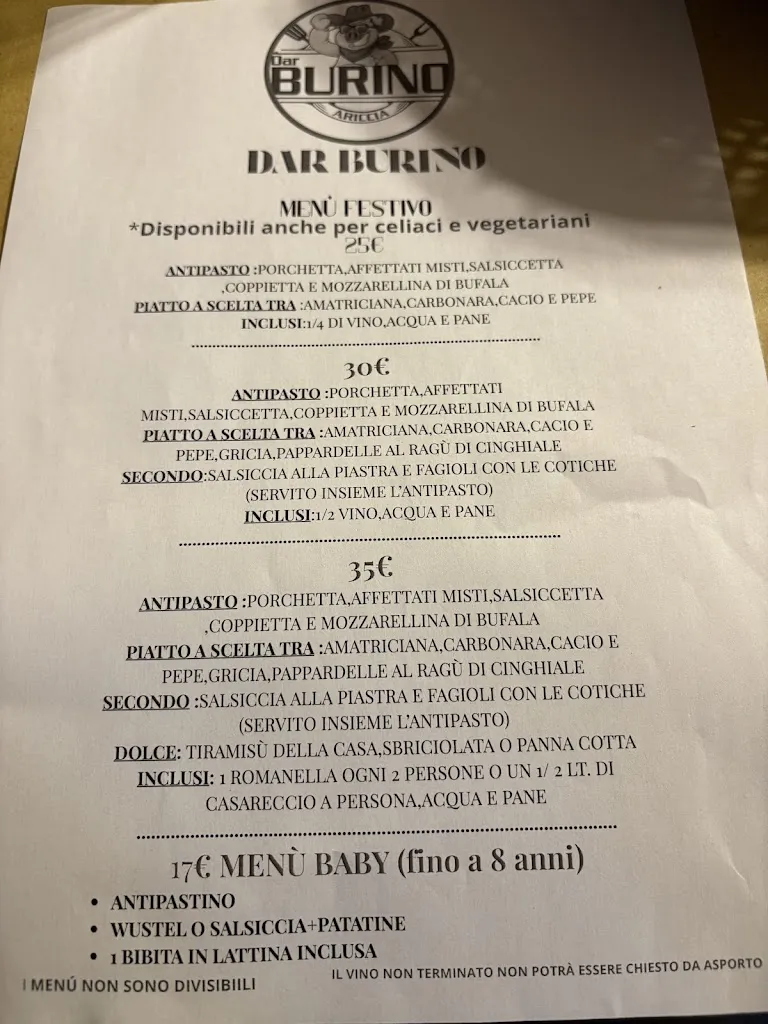Menu_Fraschetta Dar Burino_Ariccia_image_4
