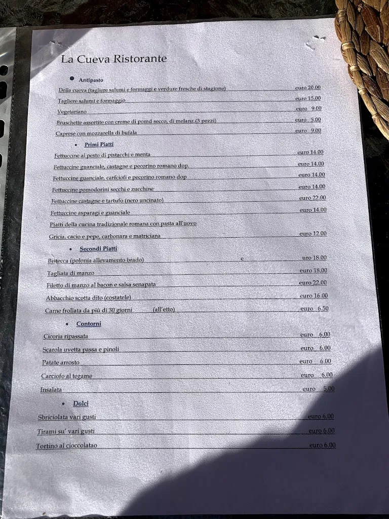 Menu_La Cueva_Ariccia_immagine_1