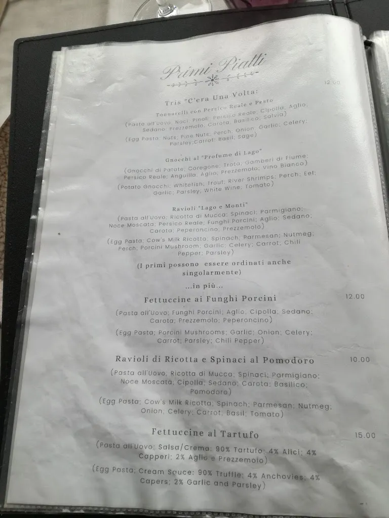 Menu_Ristorante Pizzeria C'era Una Volta_Ascrea_image_1