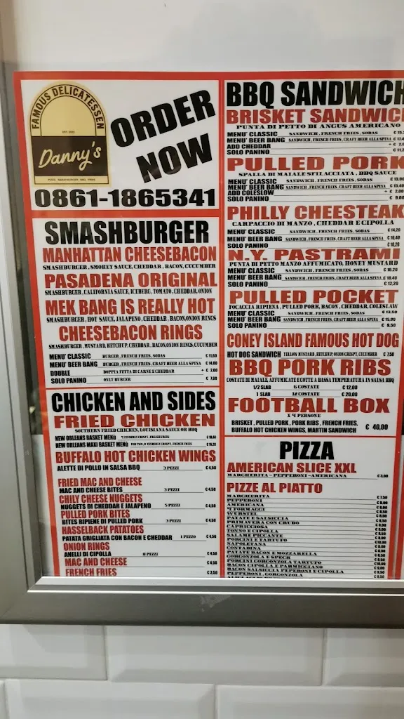 Menu_DANNY'S FAMOUS DELICATESSEN_Teramo_image_1