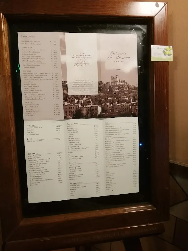 Menu_La Mimosa Ristorante Padel Pizzeria_Artena_image_3