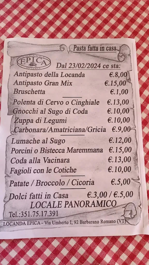 Menu_LOCANDA EPICA _Barbarano Romano_image_3