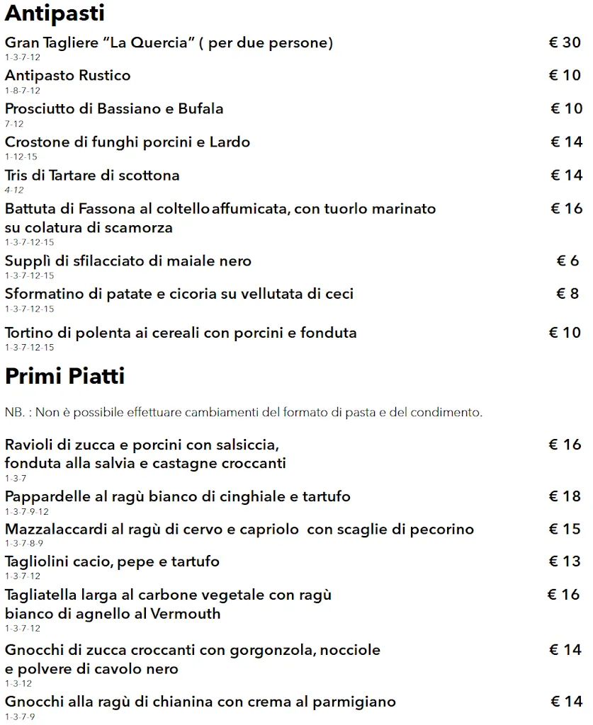 Menu_La Quercia Ristorante_Bassiano_image_1