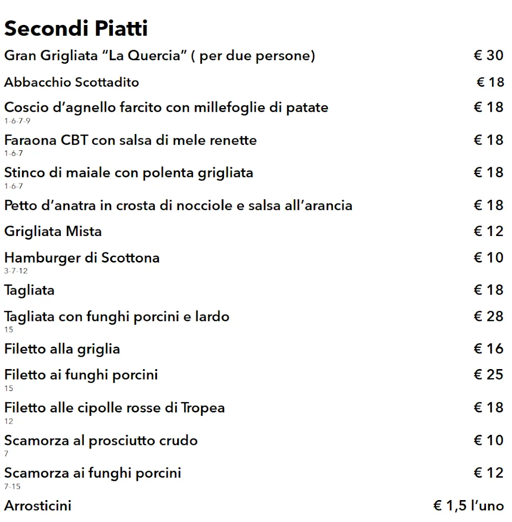 Menu_La Quercia Ristorante_Bassiano_image_2
