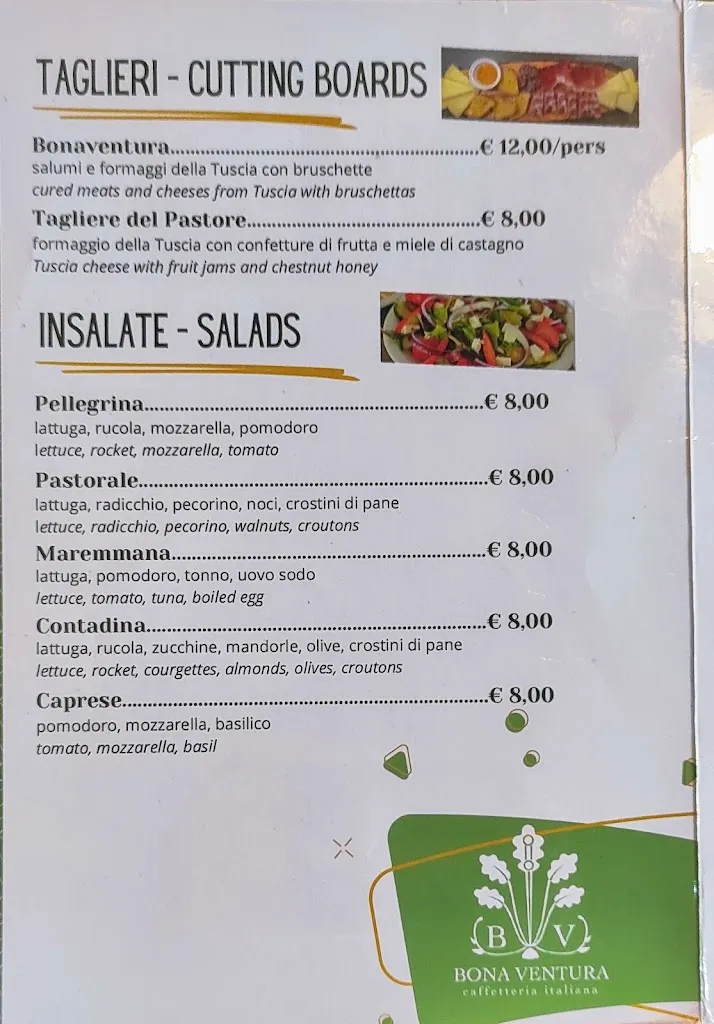 Menu_Bona Ventura Caffetteria Italiana_Bagnoregio_image_3