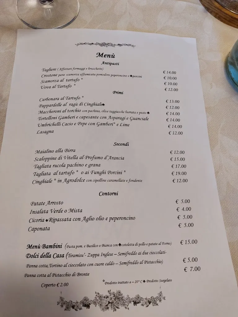 Menu_Ristorante @ Romantica Pucci_Bagnoregio_image_2