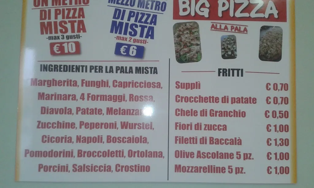 Menü_Big Pizza - Pizza al metro_Bivio di Capanelle_Bild_3