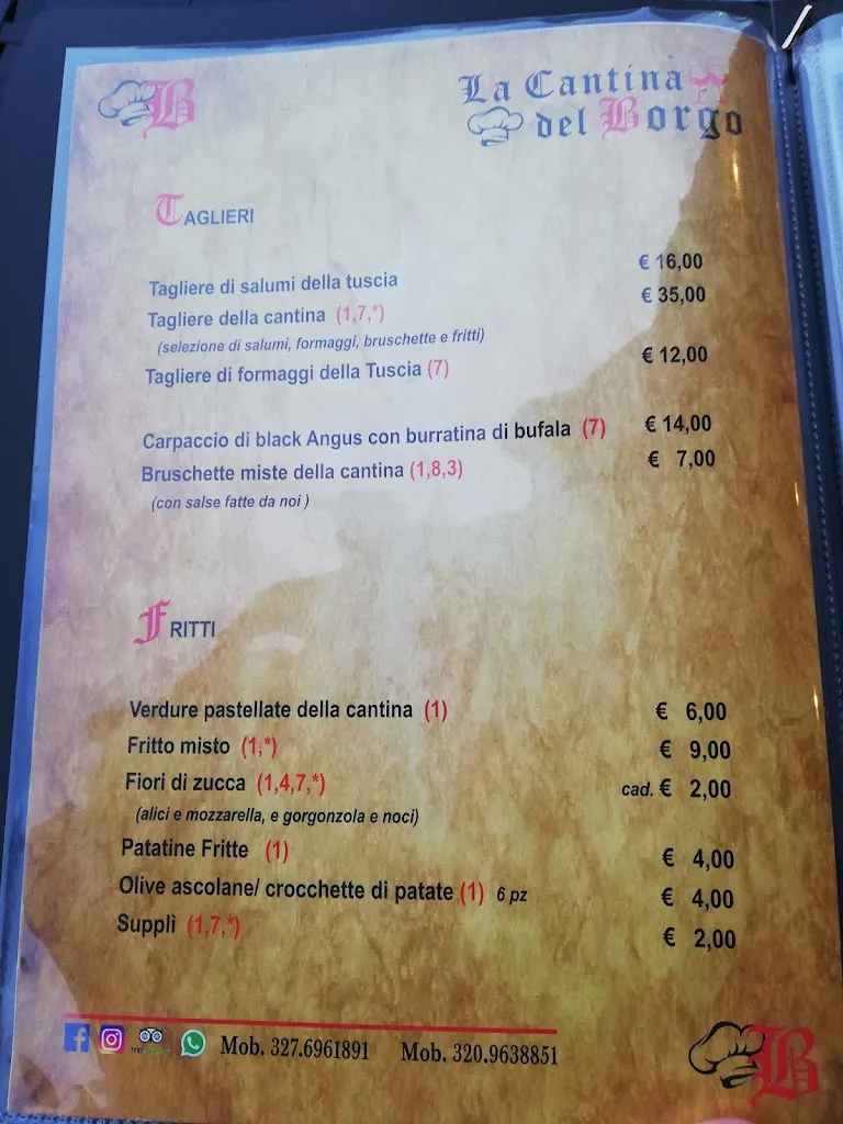 Menu_The Town Canteen_Bomarzo_image_2
