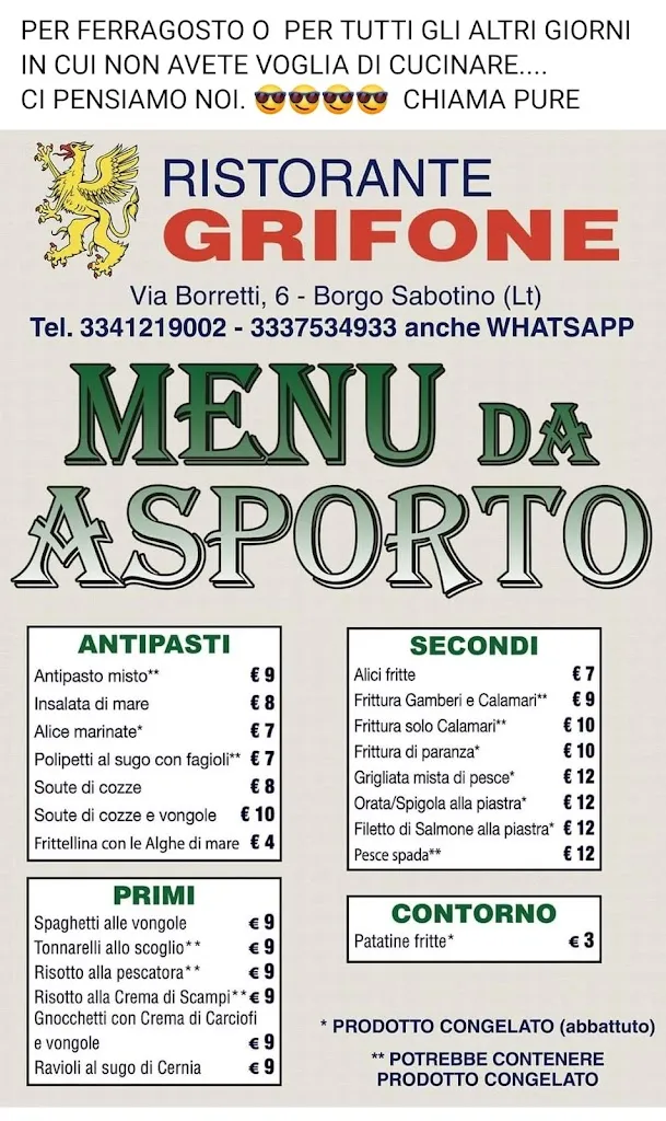 Menu_Ristorante Grifone Di Testi Alfio_Borgo Sabotino-Foce Verde_image_2