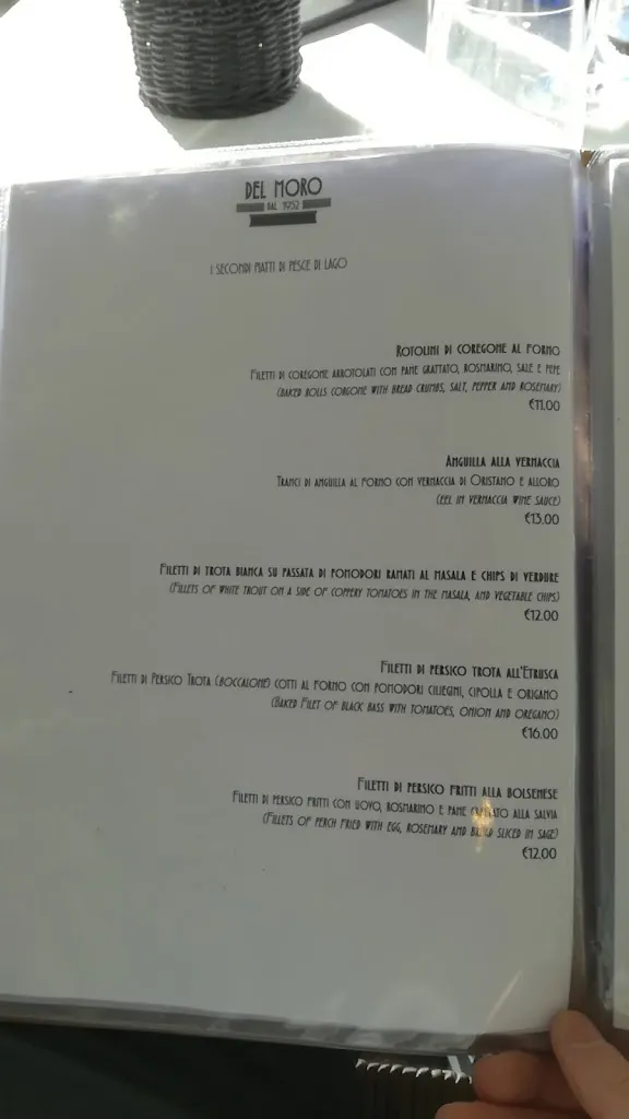 Menü_Trattoria del Moro_Bolsena_Bild_2