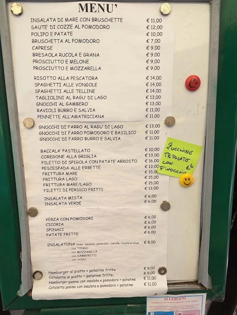 Menu_Riva Verde Bolsena stabilimento balneare ristorante bar appartamenti_Bolsena_image_1