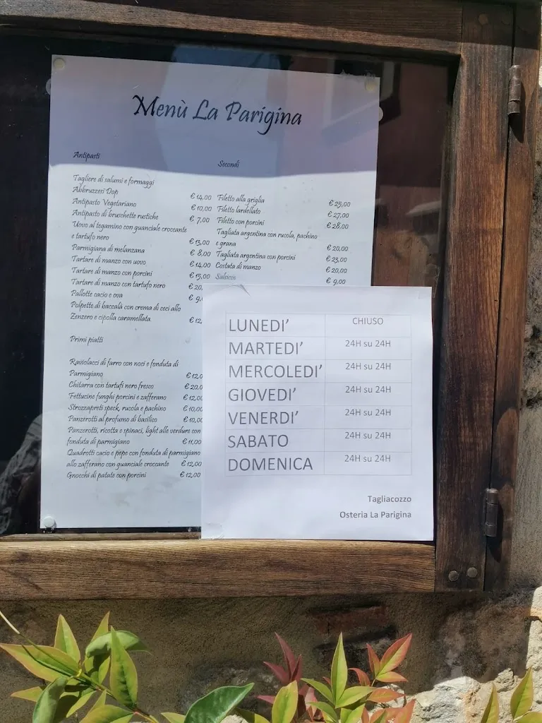 Menu_Osteria la Parigina_Tagliacozzo_image_1