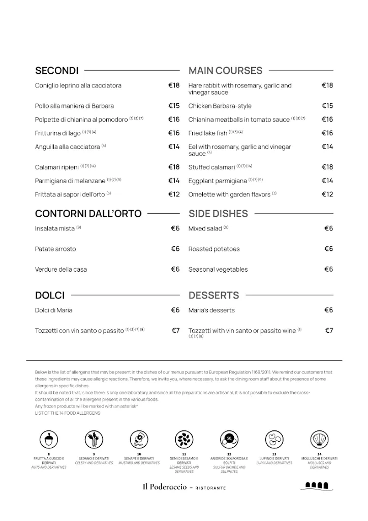 Menu_Il Poderaccio - Ristorante_Bolsena_image_4