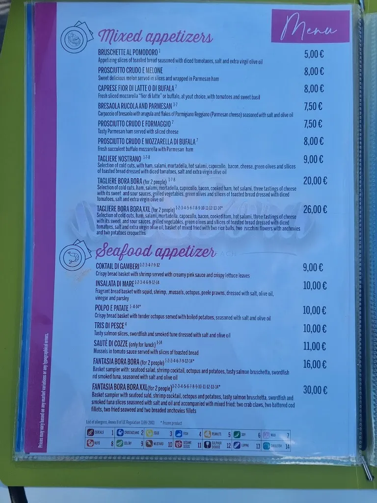 Menu_Bora Bora Beach Capodimonte_Bolsena_immagine_4
