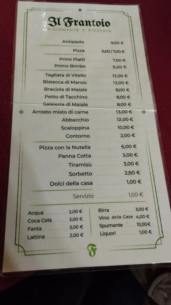 Menu_Il Frantoio_Boville Ernica_image_2