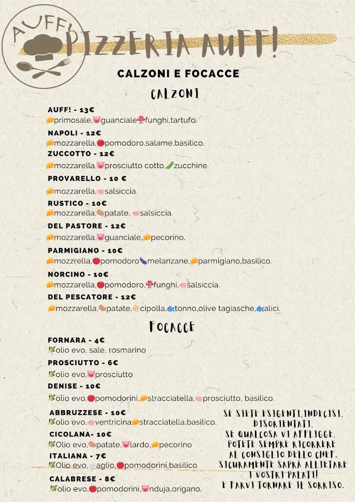 Menu_Ristorante pizzeria auff!_Borgorose_immagine_1