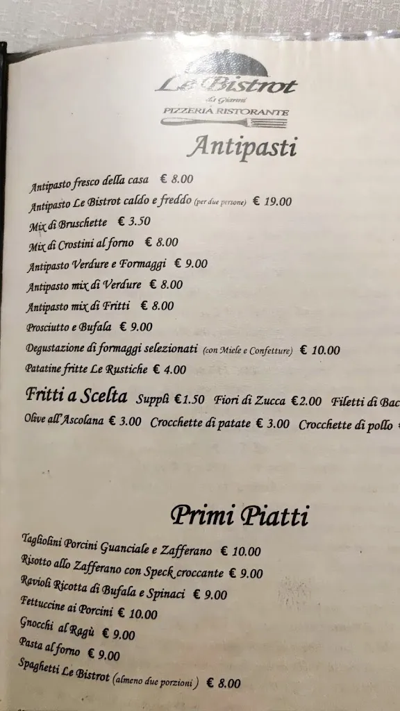 Menu_Le Bistrot Da Gianni_Tagliacozzo_image_1