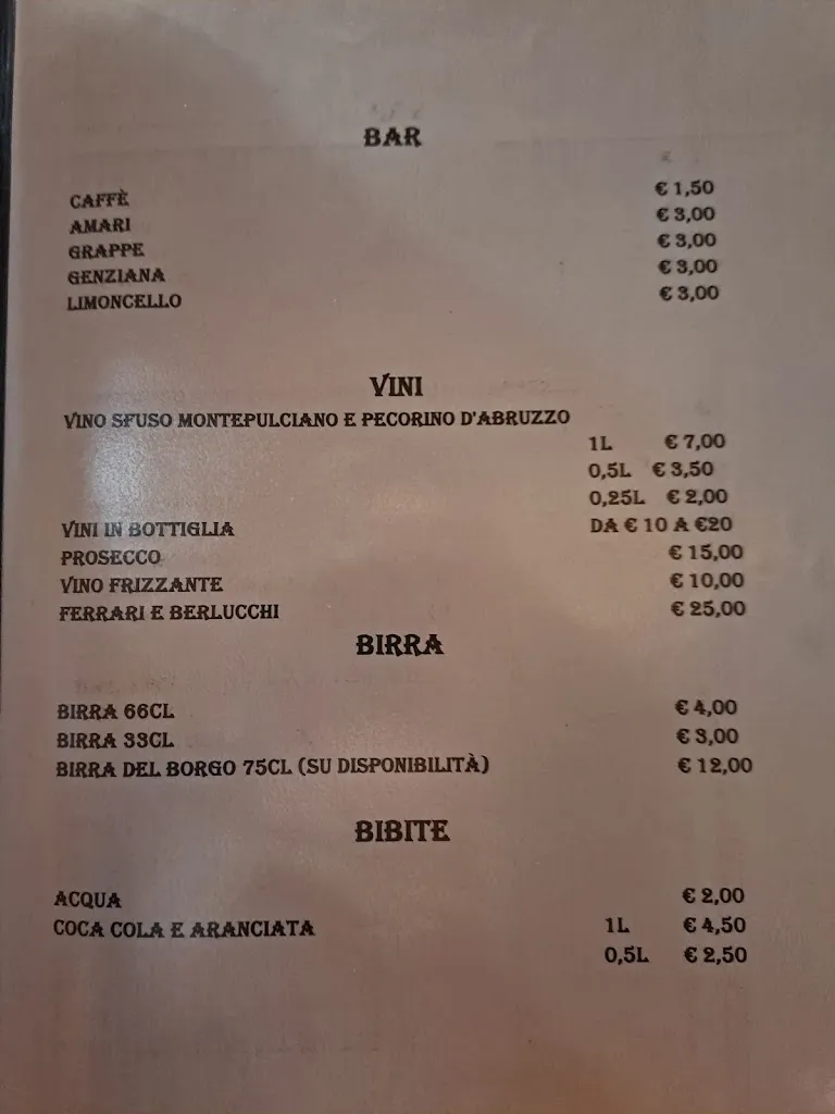Menu_Ristorante La Rocca_Borgorose_imagen_2