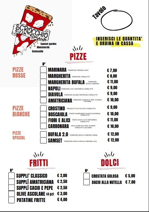 Menu_Scrocchio Pizza Romana a Legna - SAMSET Divino Amore_Borgo Lotti_immagine_1