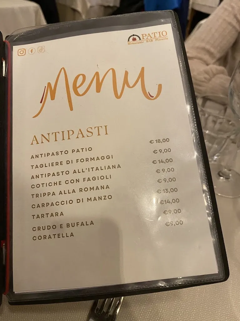 Menu_Patio | Ristorante - Pizzeria - Carni selezionate_Borgo Lotti_image_1